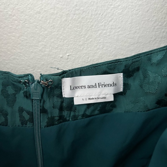 Lovers + Friends Large Cheyanne Emerald Green Midi Dress - Picture 6 of 9